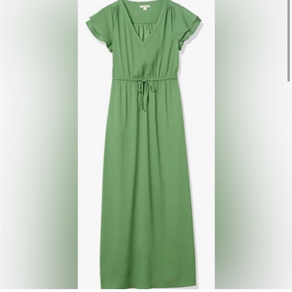 Good Threads green cap sleeve maxi dress